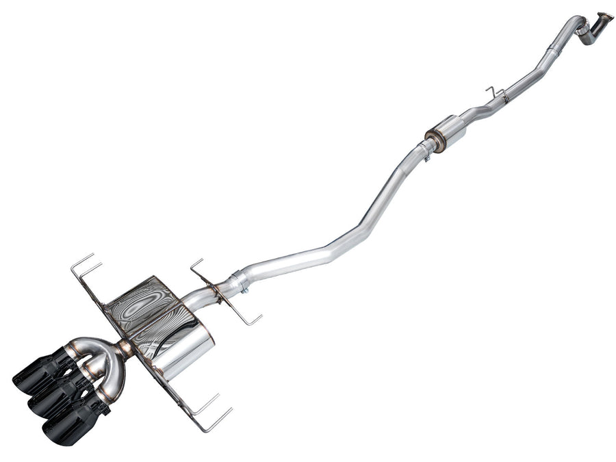 AWE Touring Edition Exhaust for DE5 Integra Type-S - Triple Diamond Black Tips image 1