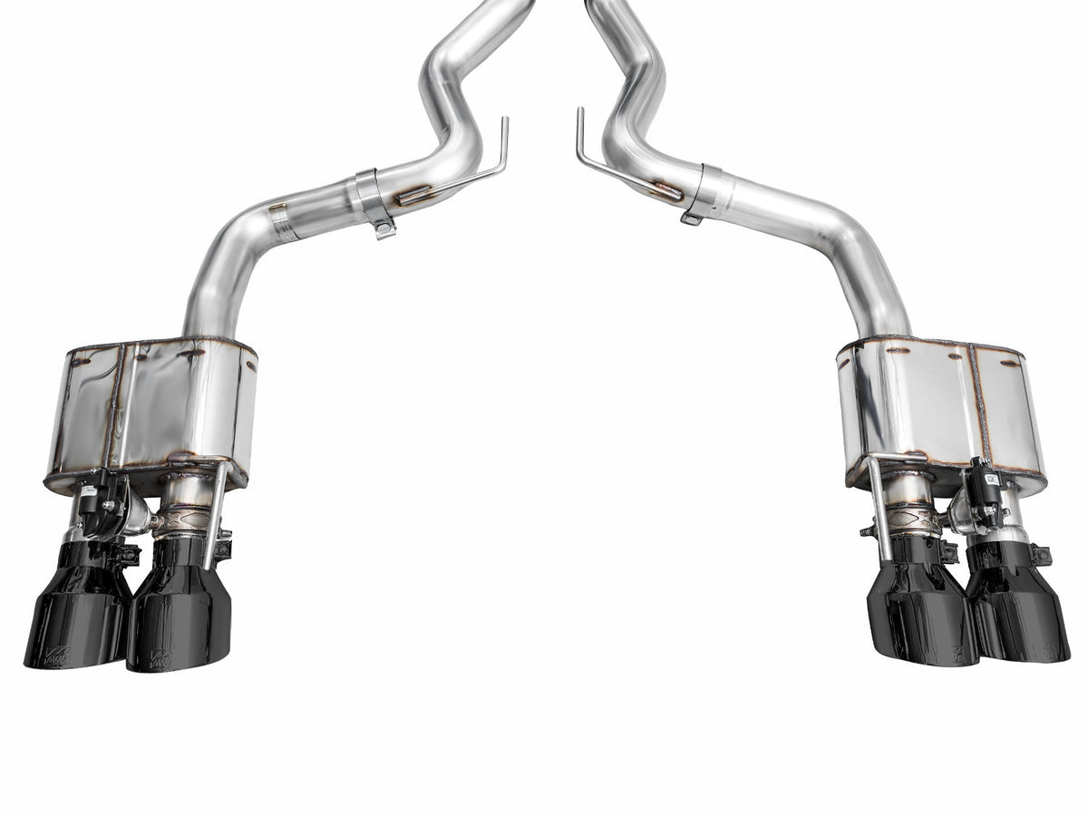 AWE SwitchPath™ Exhaust for S650 Ford Mustang GT Fastback - Quad Diamond Black Tips image 14
