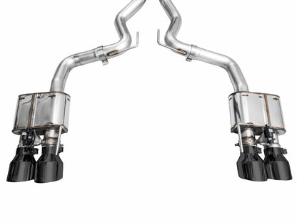 AWE SwitchPath™ Exhaust for S650 Ford Mustang GT Fastback - Quad Diamond Black Tips image 14