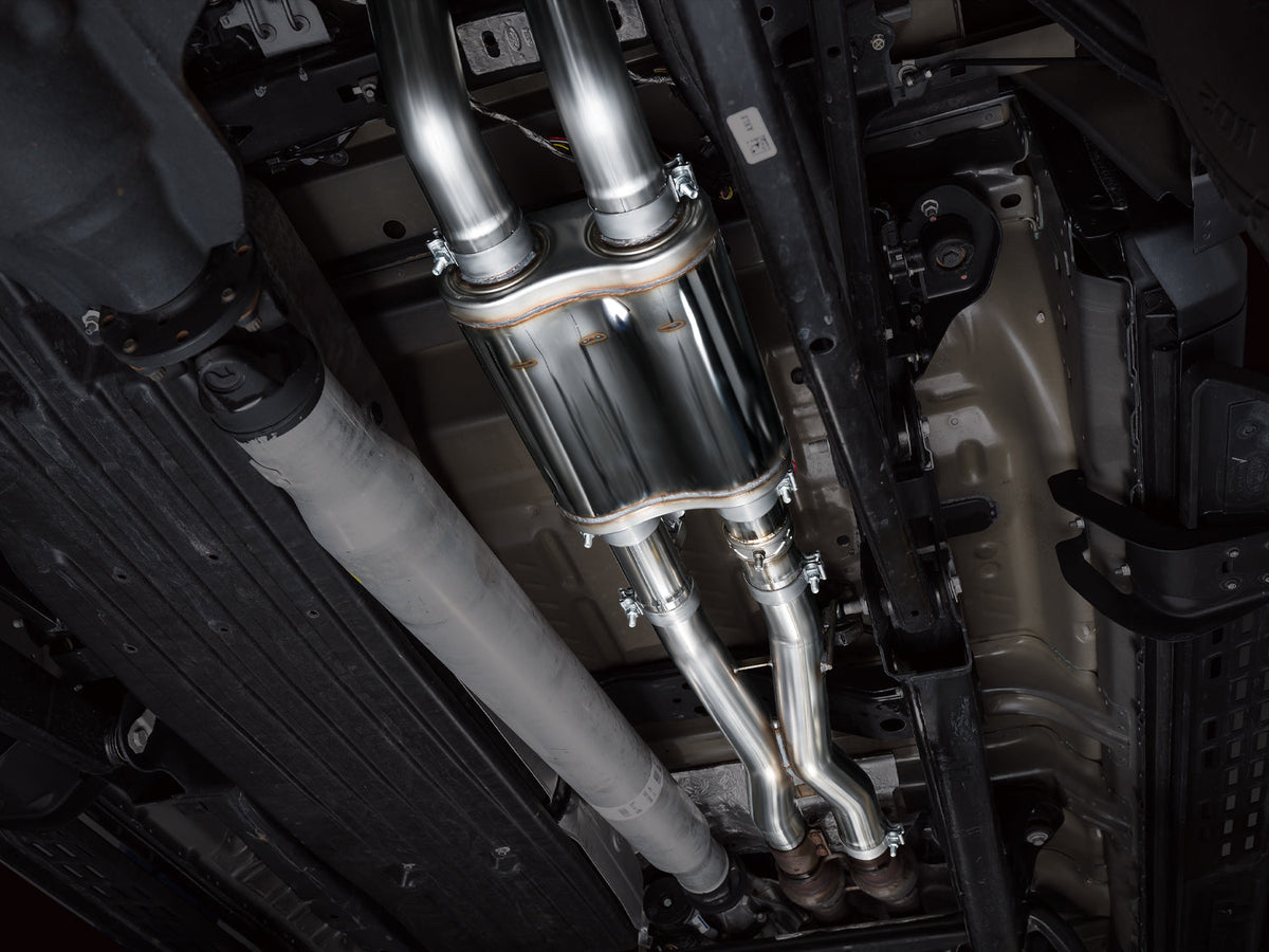 AWE SwitchPath™ Exhaust for Gen 3 Raptor R - Diamond Black Tips image 10