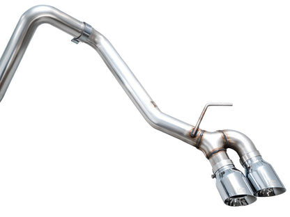 AWE 0FG Exhaust for 4th Gen Toyota Tacoma - Dual Chrome Silver Tips image 13