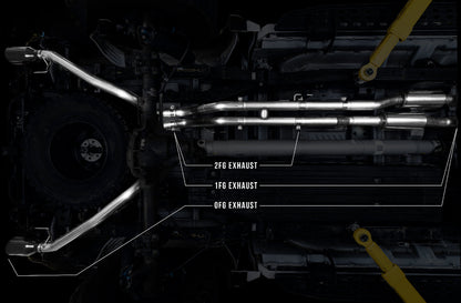 AWE 1FG Exhaust for Gen 2 Ford Raptor (Resonated Performance H-Pipe) image 2