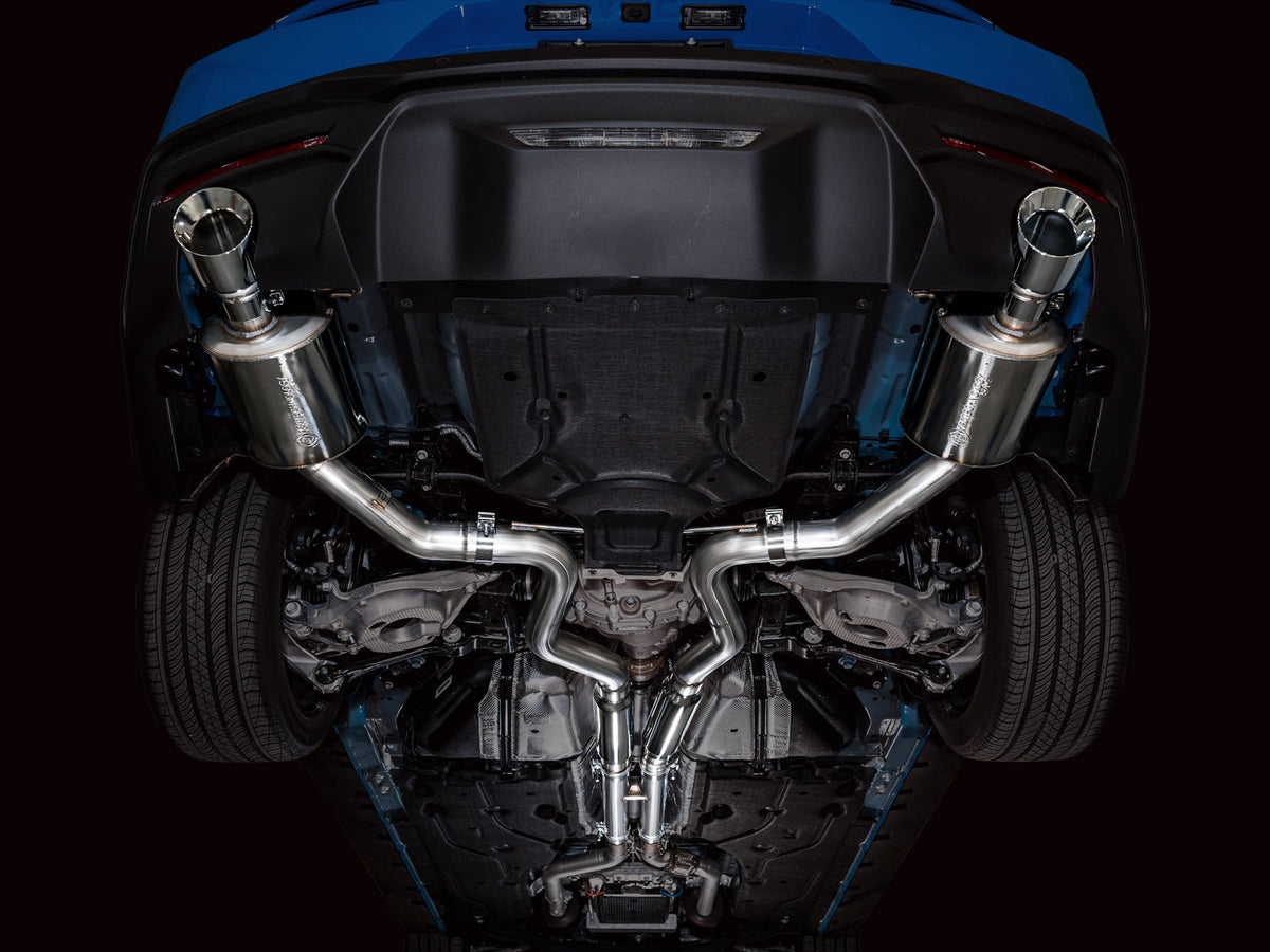AWE Touring Edition Exhaust for S650 Ford Mustang GT Fastback - Dual Chrome Silver Tips image 7