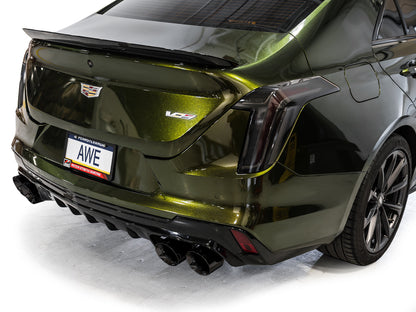 AWE SwitchPath™ Exhaust for Cadillac CT4-V Blackwing - Diamond Black Tips image 6