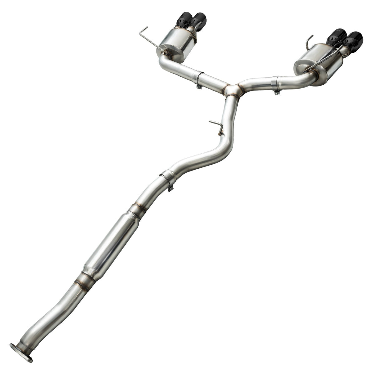 AWE Touring Edition Exhaust for 2015+ VA WRX Sedan - Diamond Black Quad Tips (102mm) image 5
