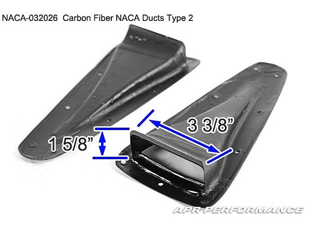Carbon Fiber Curved NACA Ducts-Universal