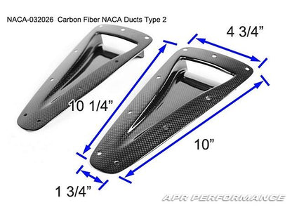 Carbon Fiber Curved NACA Ducts-Universal
