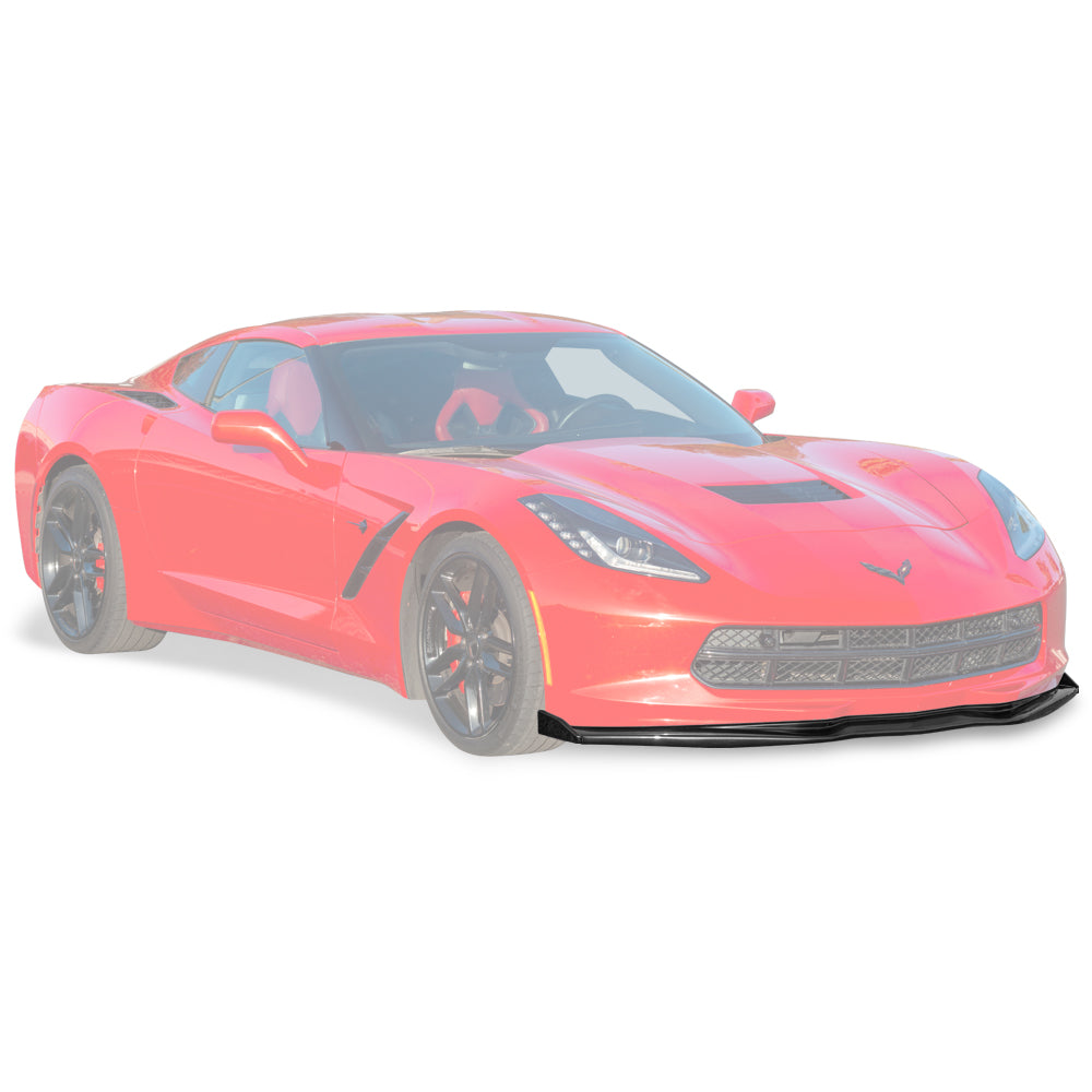 Chevrolet Corvette C7 Stage 2 Front Splitter With Side End Caps image 2