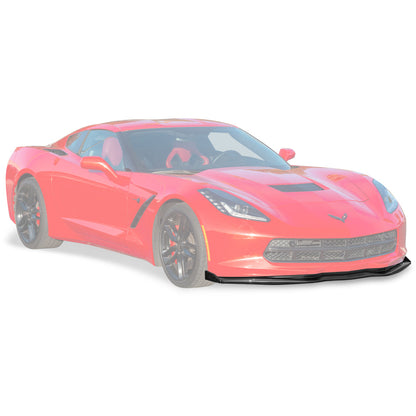 Chevrolet Corvette C7 Stage 2 Front Splitter With Side End Caps image 2