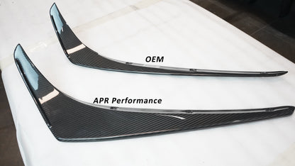 Carbon Fiber Front Bumper Canards-2020 Mercedes-Benz AMG GTR Pro