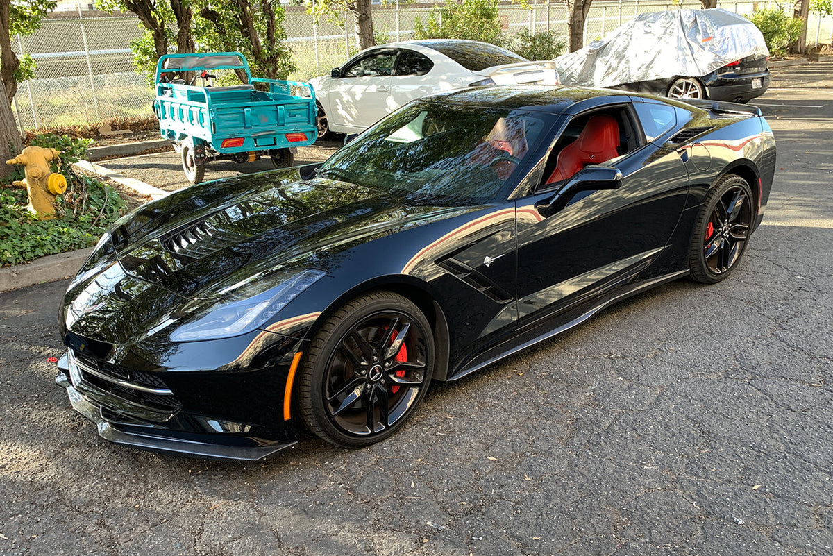 Corvette C7 Z06 Conversion Side Skirts Rocker Panels image 6