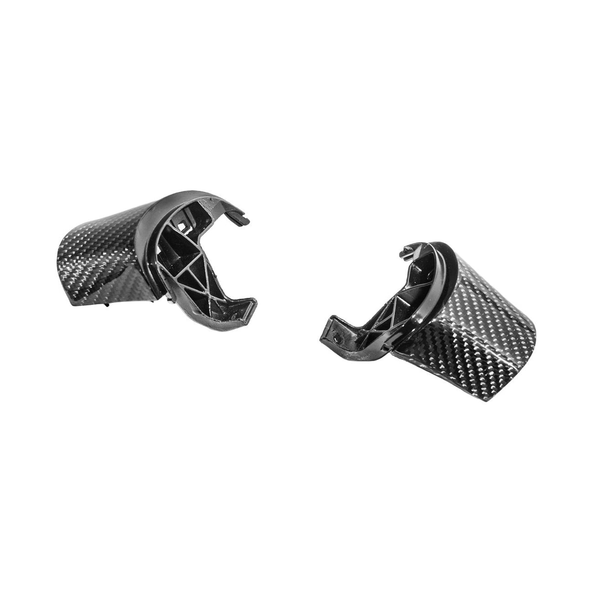 Corvette C6 Dry Carbon Fiber Steering Wheel Button Control Bezel Covers image 5