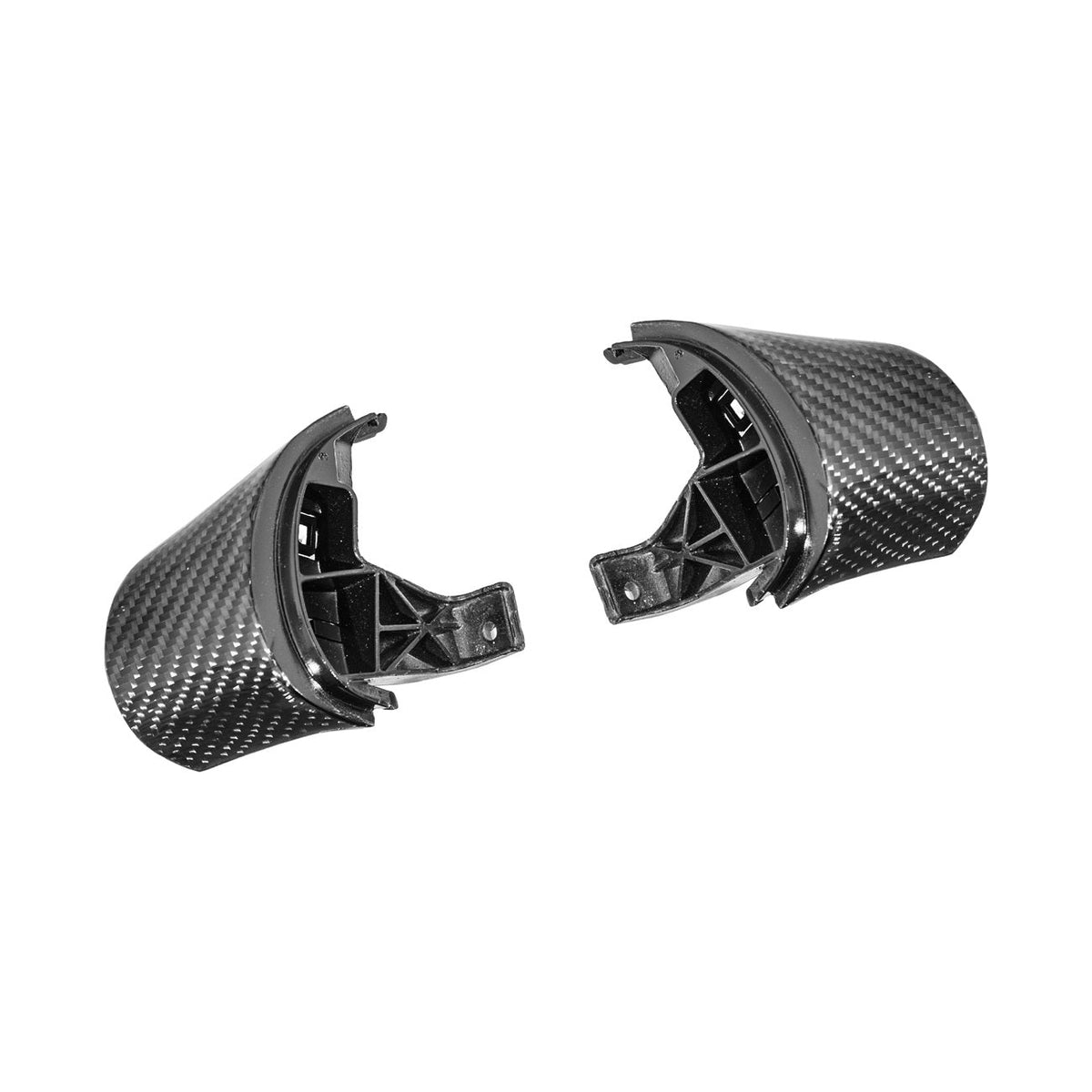 Corvette C6 Dry Carbon Fiber Steering Wheel Button Control Bezel Covers image 7