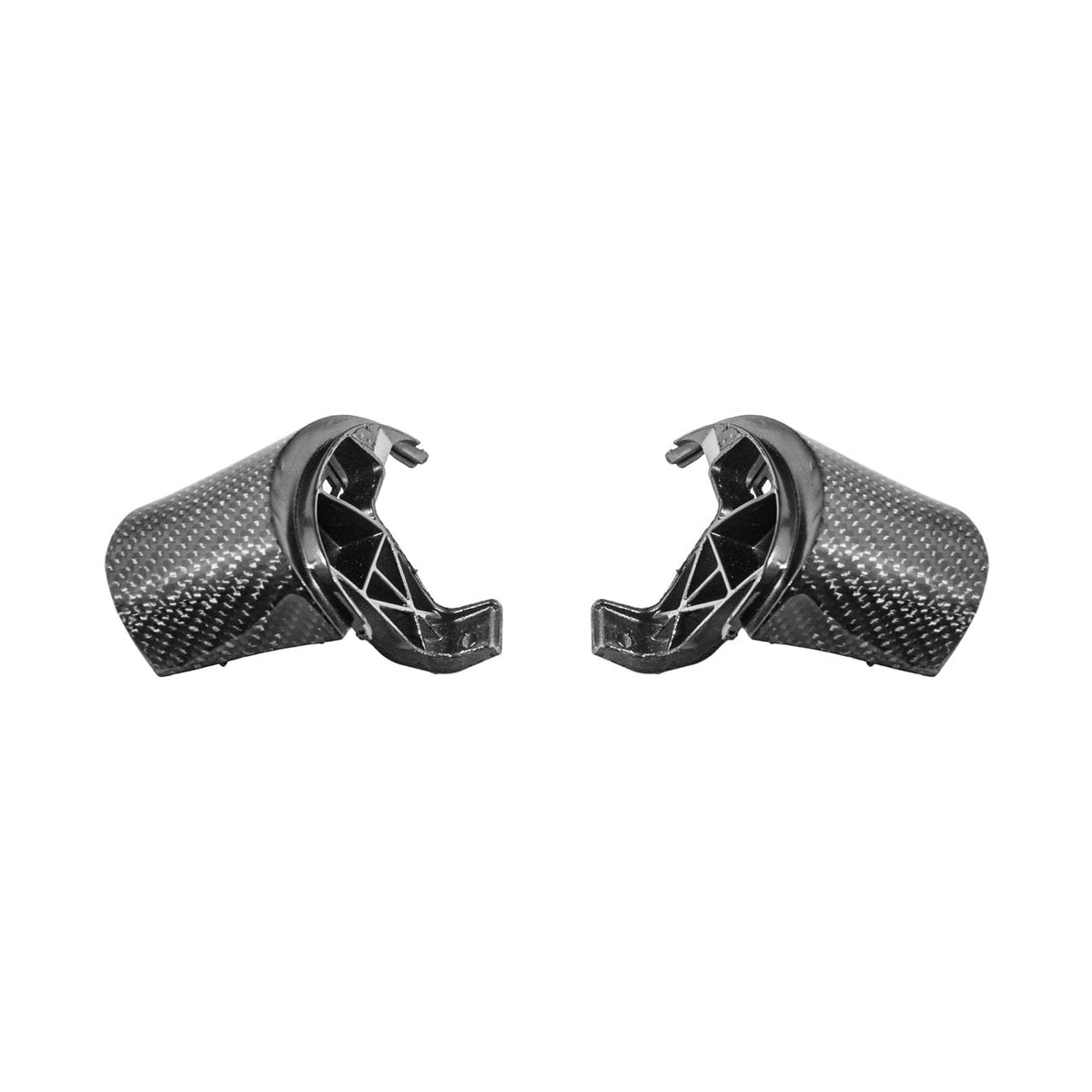 Corvette C6 Dry Carbon Fiber Steering Wheel Button Control Bezel Covers image 8