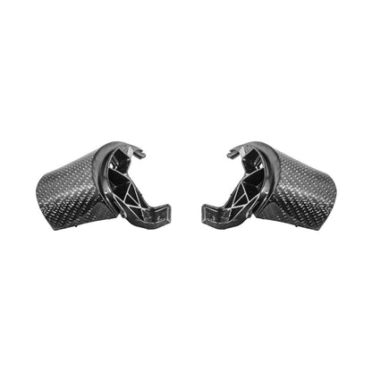 Corvette C6 Dry Carbon Fiber Steering Wheel Button Control Bezel Covers image 8