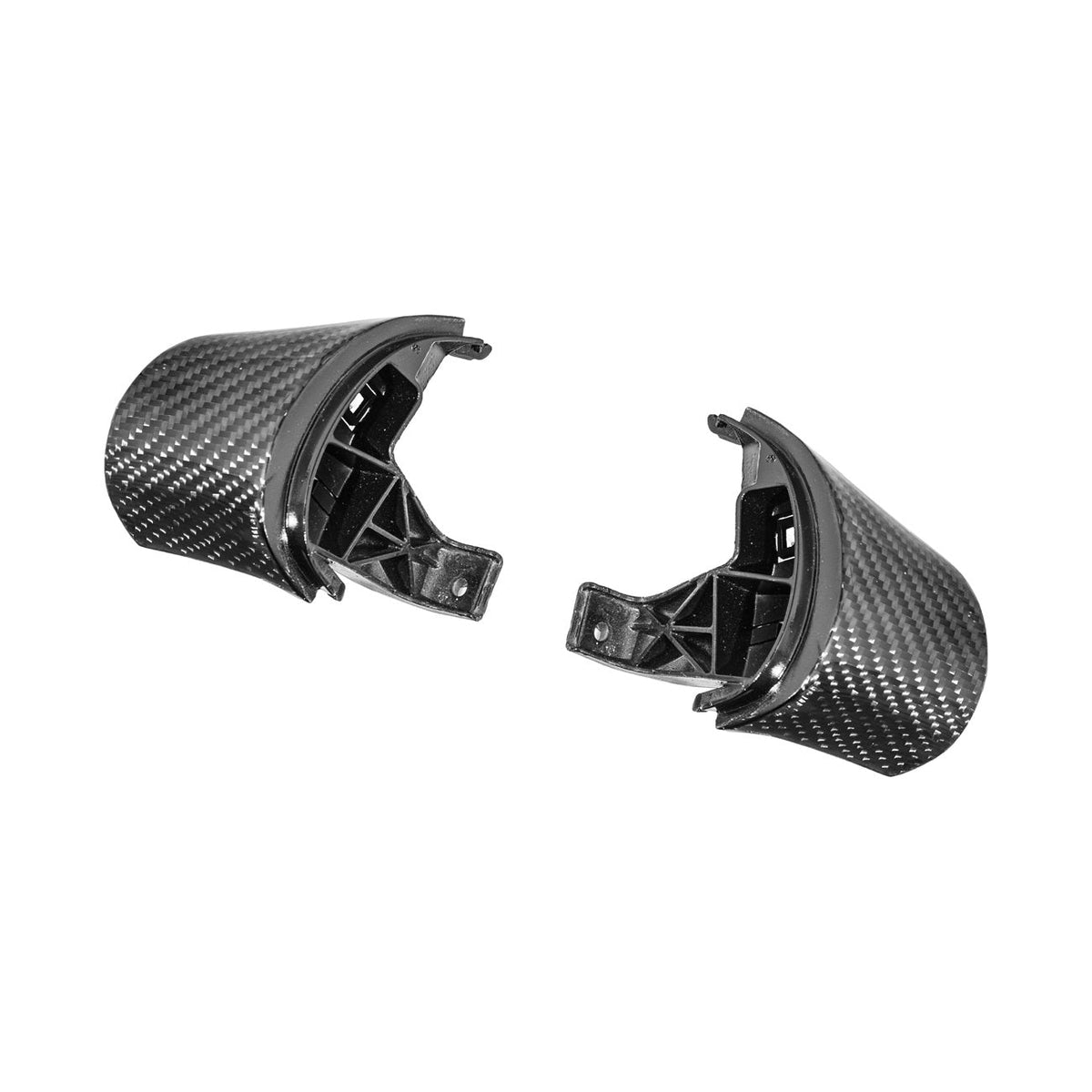Corvette C6 Dry Carbon Fiber Steering Wheel Button Control Bezel Covers image 9