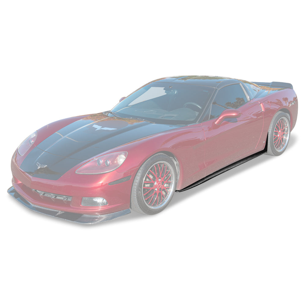Corvette C6 Base | ZR1 Conversion Side Skirts Rocker Panels image 1