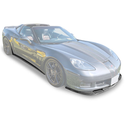 Corvette C6 Grand Sport / Z06 Front Splitter Lip Side Skirts Rocker Panels image 2