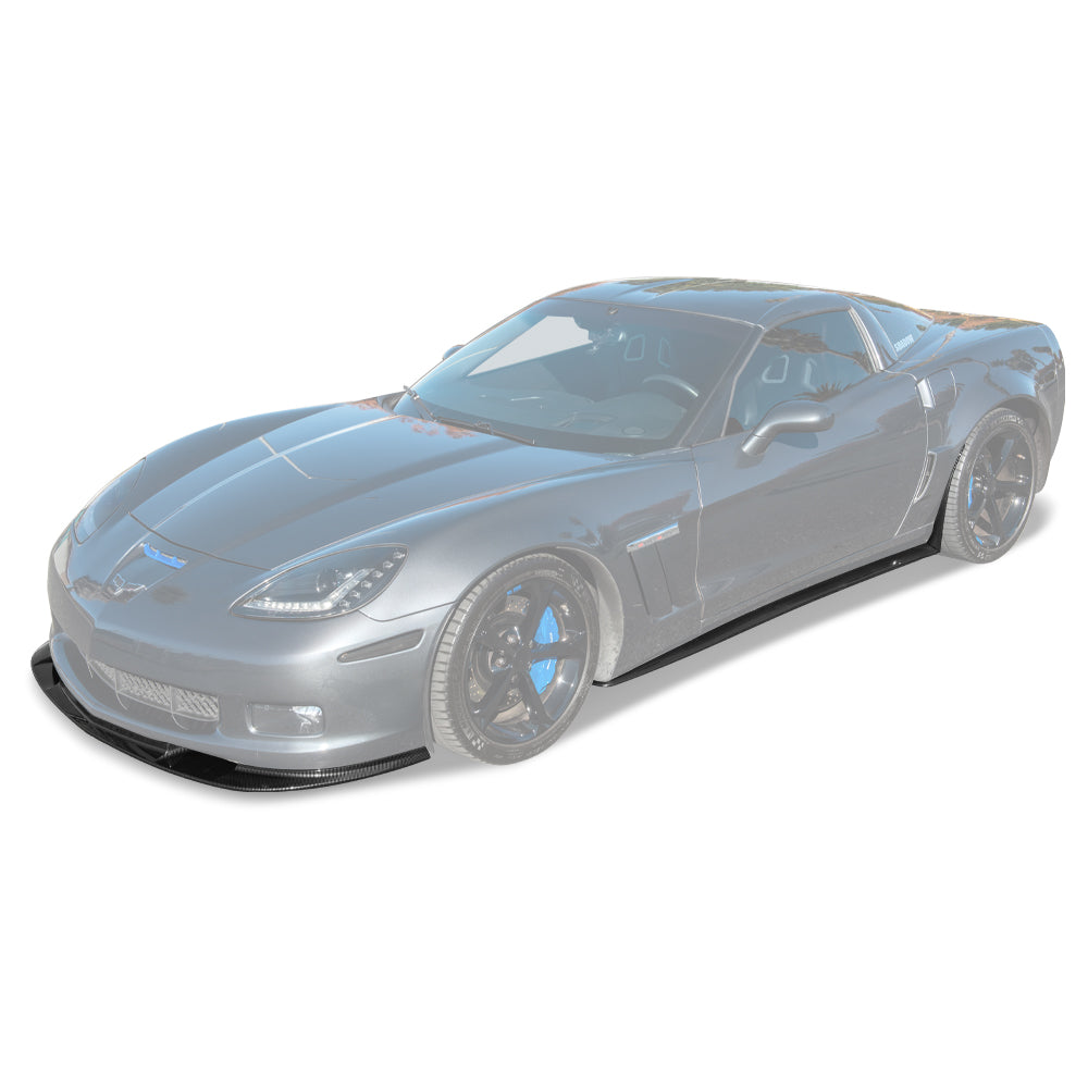 Corvette C6 Grand Sport / Z06 Front Splitter Lip Side Skirts Rocker Panels image 32