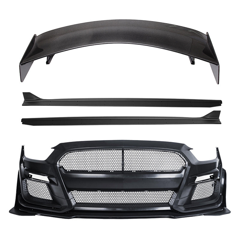 2015-23 Ford Mustang GT500 Conversion Full Body Kit image 4