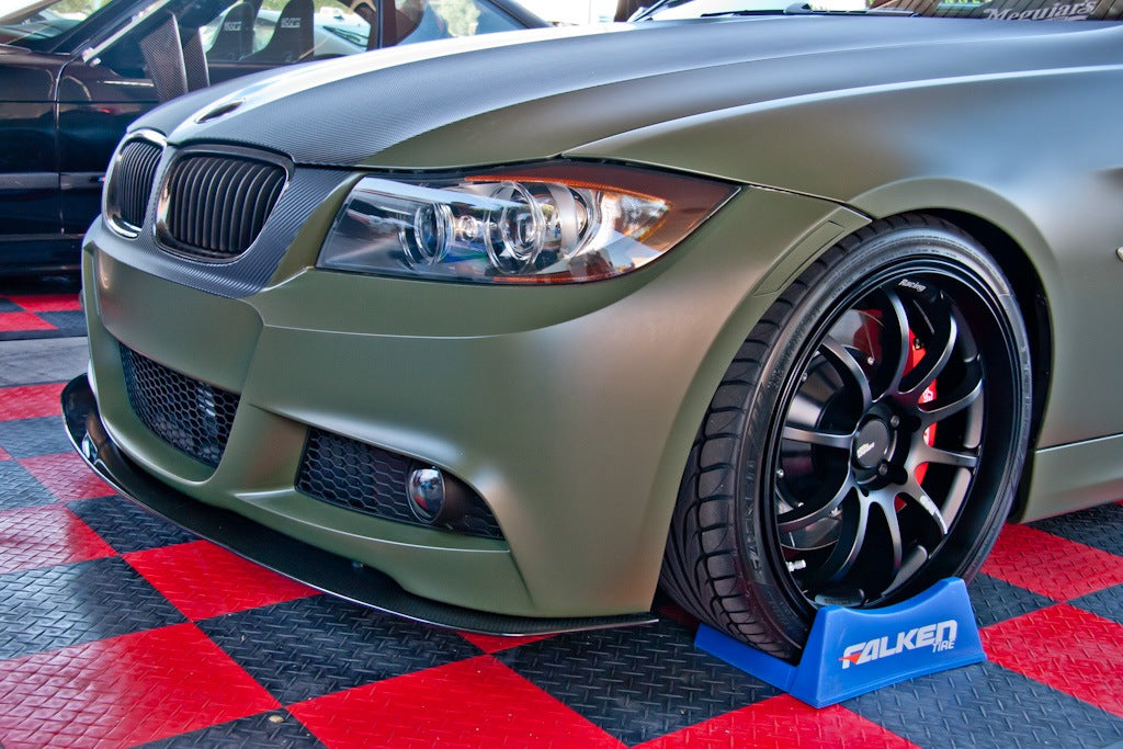 Bumper Carbon Fiber Front Wind Splitter-BMW E90 M-Sport