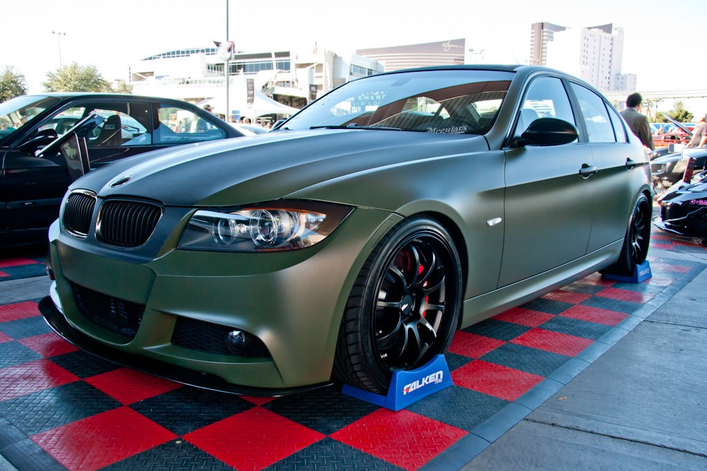 Bumper Carbon Fiber Front Wind Splitter-BMW E90 M-Sport