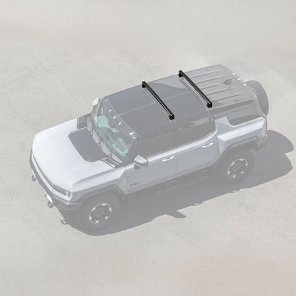 2022-Up GMC Hummer EV | Aluminum Roof Mounted Cargo & Luggage Cross Rail Rack image 1