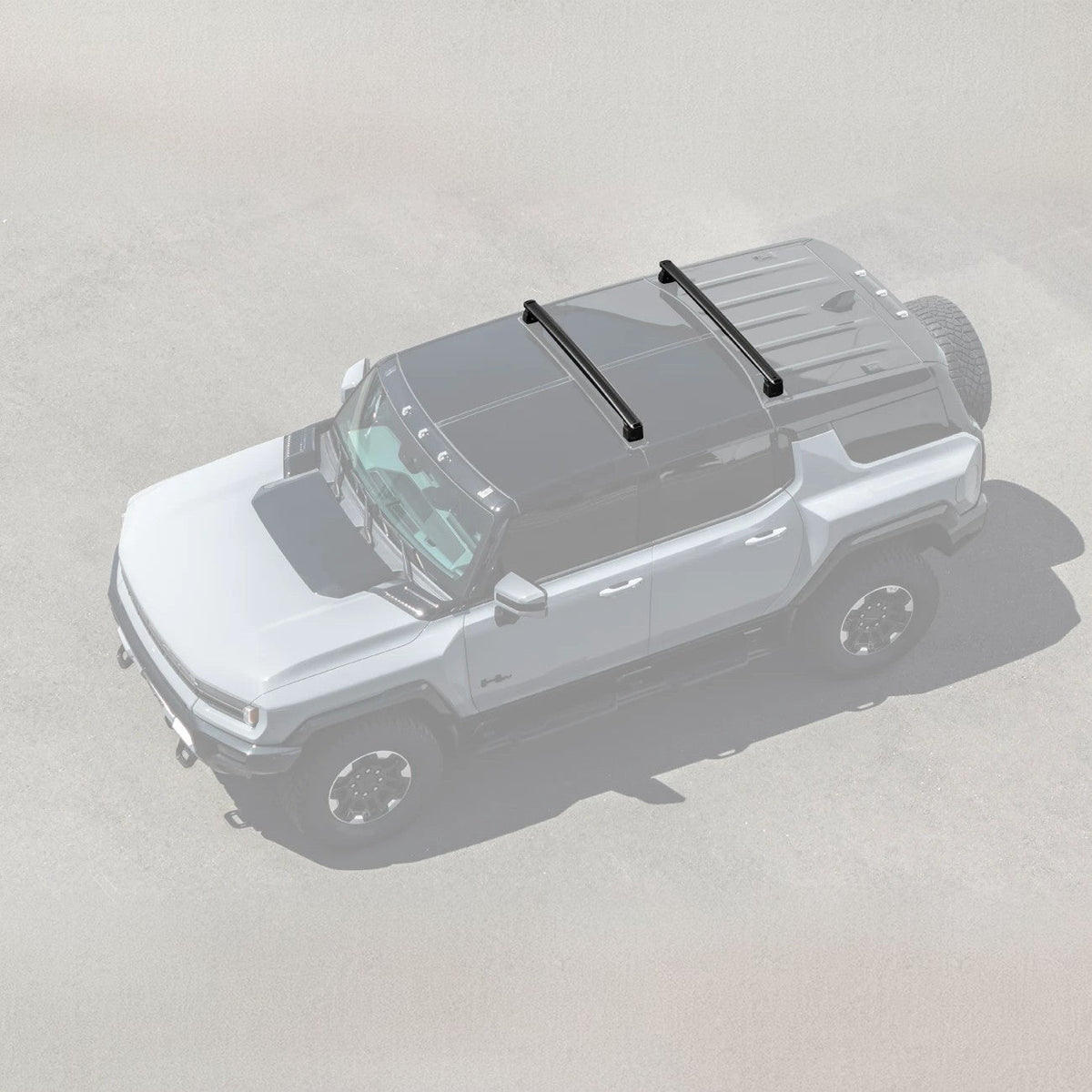 2022-Up GMC Hummer EV | Aluminum Roof Mounted Cargo & Luggage Cross Rail Rack image 3