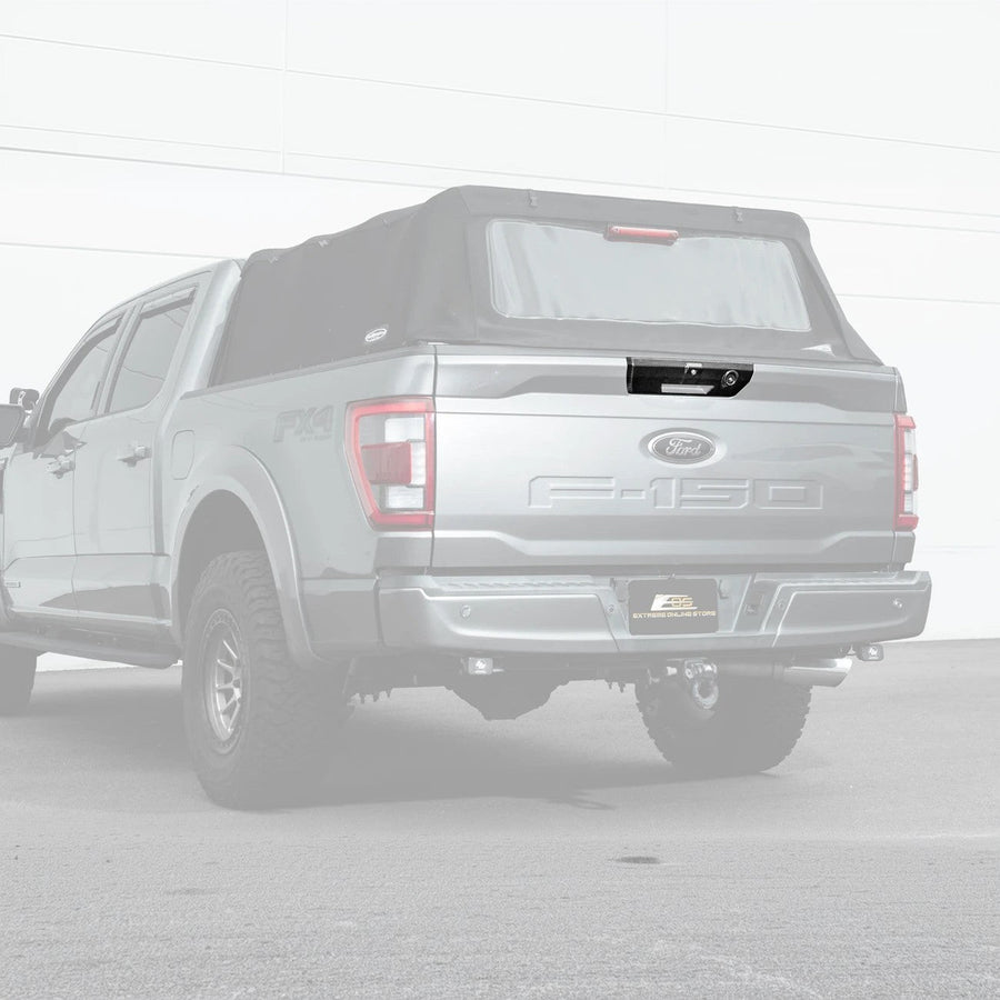 2021-Up Ford F-150 | DRY CARBON FIBER Rear Trunk Tailgate Handle Assembly Cover image 1