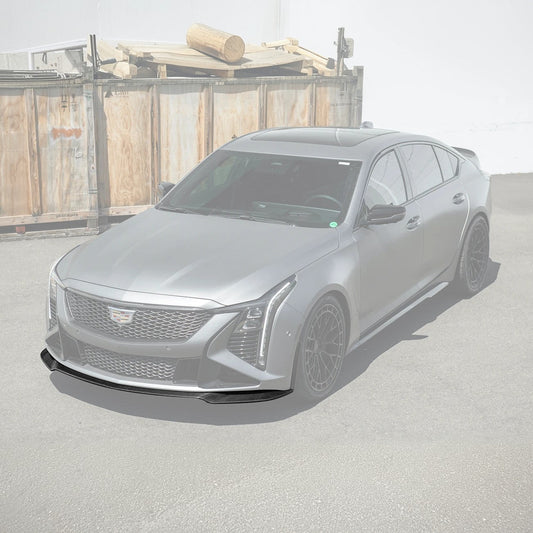 2025-Up Cadillac CT5-V Blackwing | Extended CARBON FIBER Front Lip Splitter image 1