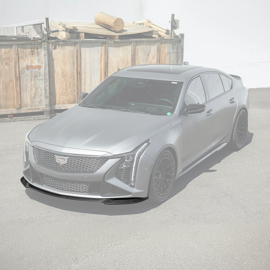 2025-Up Cadillac CT5-V Blackwing | Extended CARBON FIBER Front Lip Splitter image 1