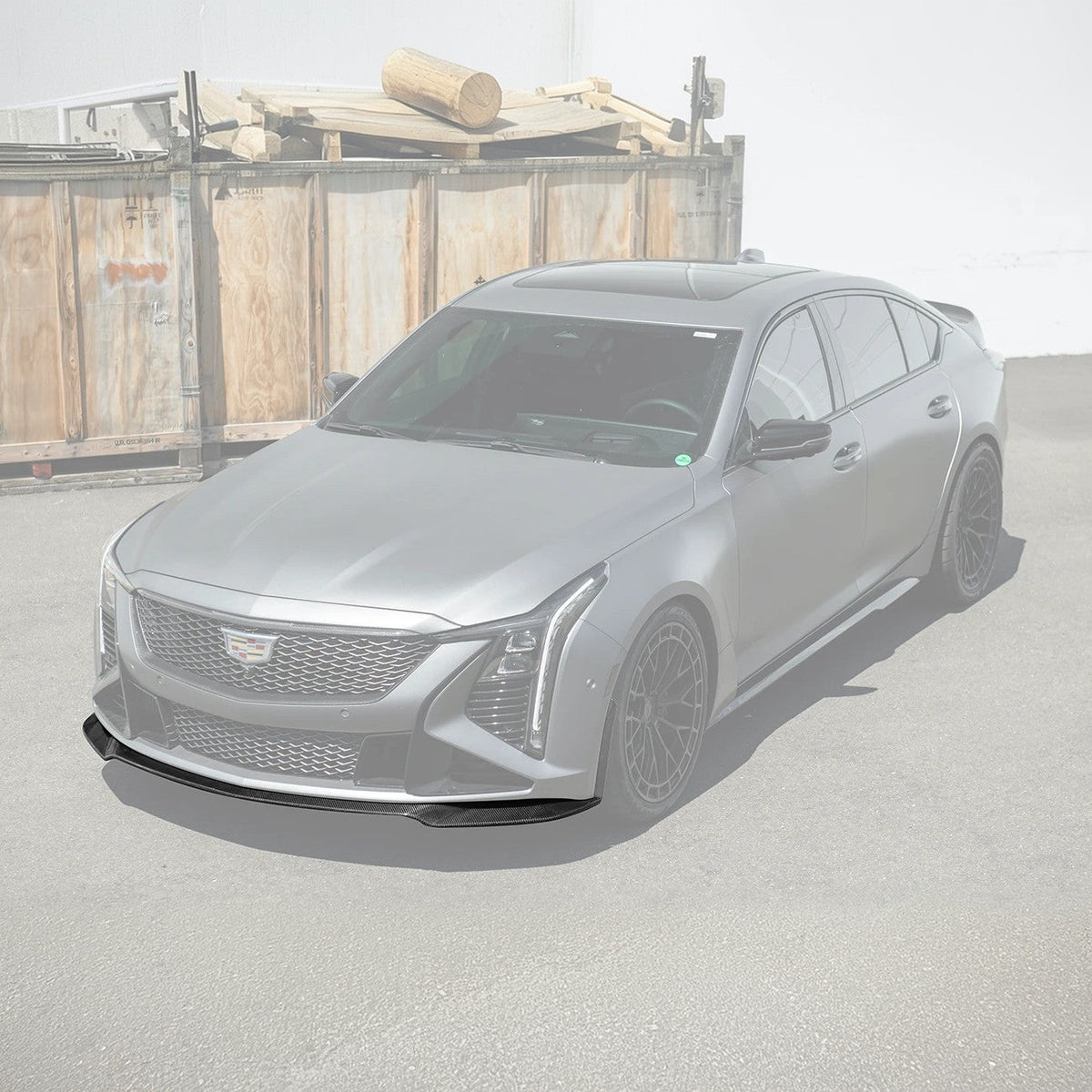 2025-Up Cadillac CT5-V Blackwing | Extended CARBON FIBER Front Lip Splitter image 3