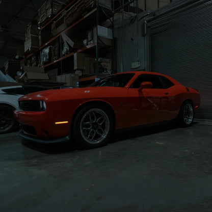 2015-23 Dodge Challenger | Front Bumper Amber LED Reflector Side Marker Light image 24