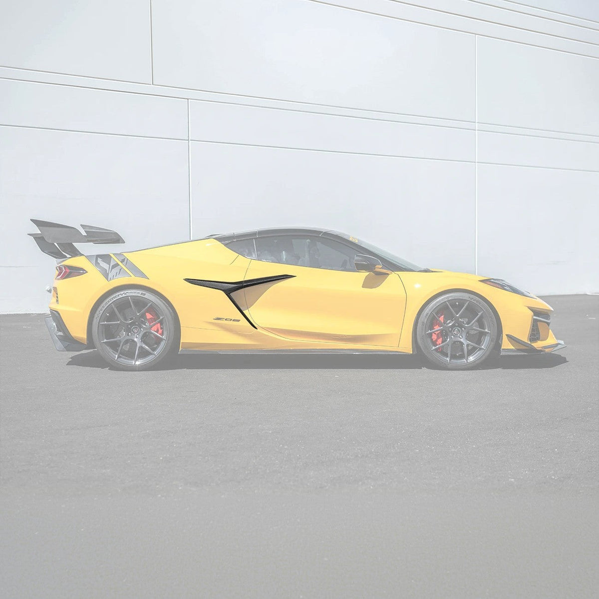 Corvette C8 Z06 CARBON FIBER Replacement Side Fender Vent Door Garnish image 1