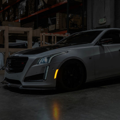 2014-19 Cadillac ATS & CTS | Front Bumper Amber LED Side Marker Lights image 1