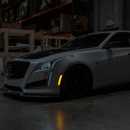 2014-19 Cadillac ATS & CTS | Front Bumper Amber LED Side Marker Lights image 3