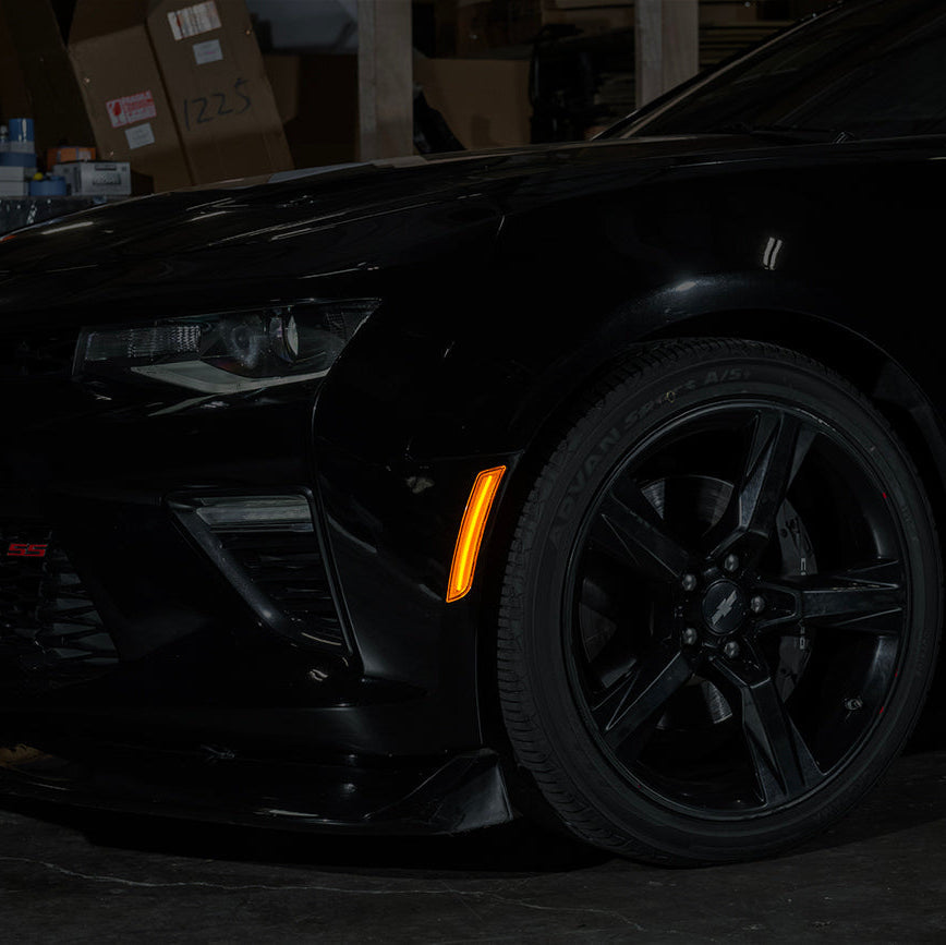 2016-24 Chevrolet Camaro | Front Bumper Amber LED Side Marker Lights image 37