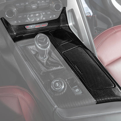 Corvette C7 | Carbon Fiber Center Console Bezel Cup Holder Trim Panel image 1