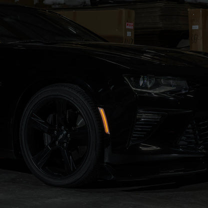 2016-24 Chevrolet Camaro | Front Bumper Amber LED Side Marker Lights image 3