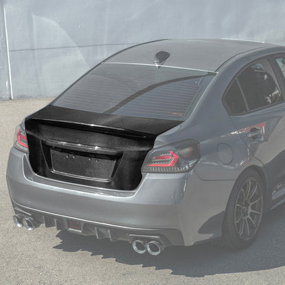 2015-2021 Subaru WRX & WRX STI | JDM Carbon Fiber Rear Trunk with Integrated Ducktail Spoiler Wing image 3