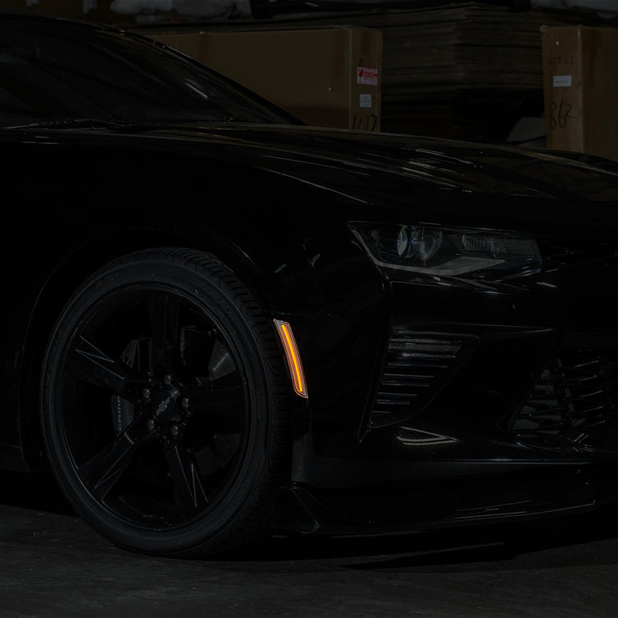 2016-24 Chevrolet Camaro | Front Bumper Amber LED Side Marker Lights image 1