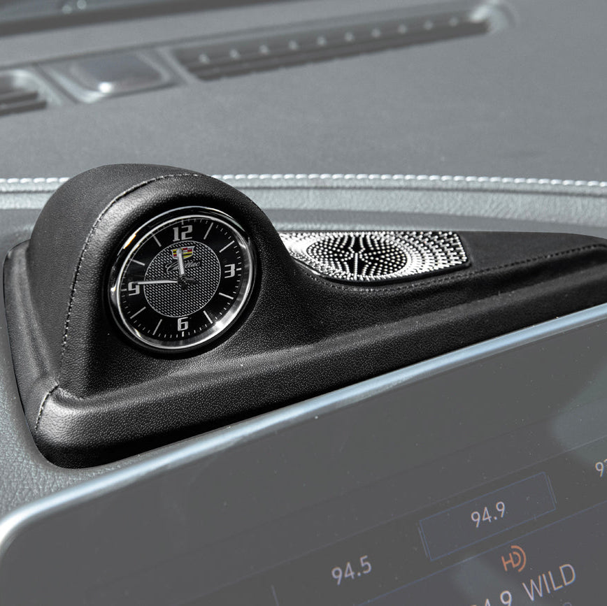 2020-24 Cadillac CT5 | Leather Dashboard Center Analog Clock & Speaker Pod image 1