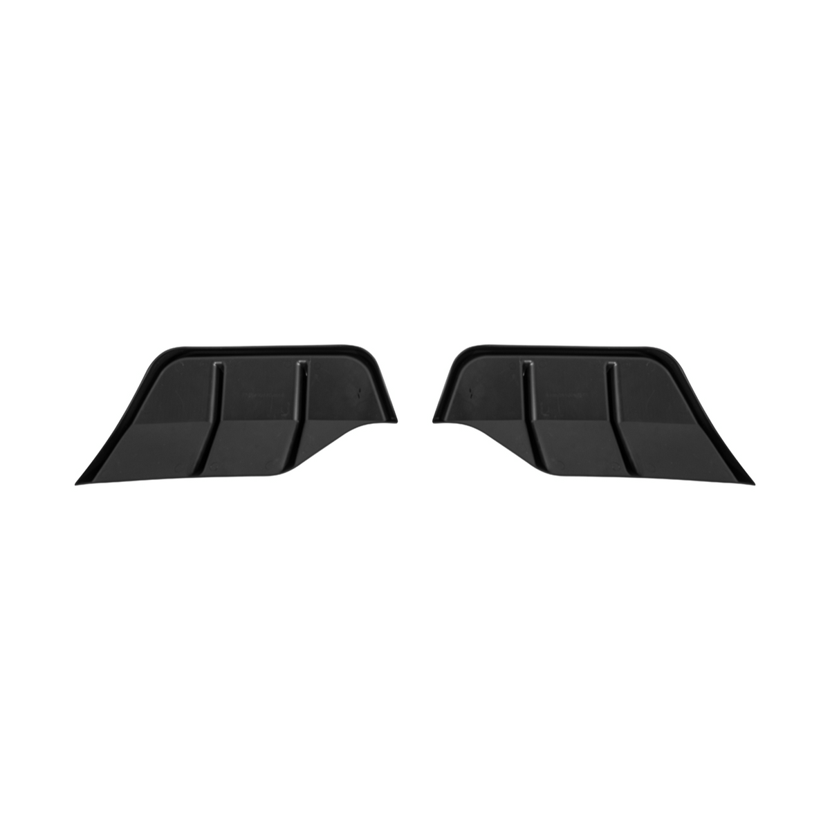 2025-Up Tesla Model Y | Fast Style Glossy Black Rear Bumper Finned Diffuser image 16