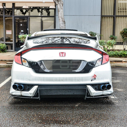 2016-20 Honda Civic Coupe Type R Conversion Rear Trunk Spoiler Kit image 12