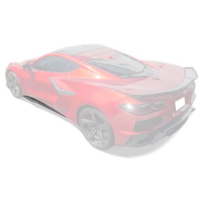 Chevrolet Corvette C8 Z06 / E-Ray DRY CARBON FIBER Side Skirts image 3