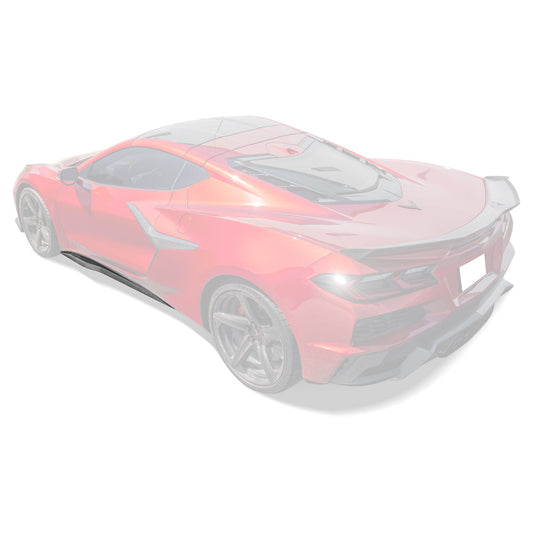 Chevrolet Corvette C8 Z06 / E-Ray DRY CARBON FIBER Side Skirts image 1
