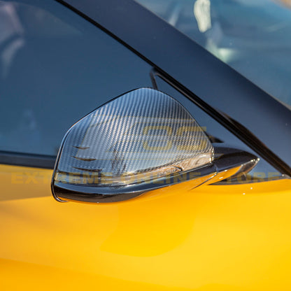 2020-Up Toyota Supra Carbon Fiber Mirror Covers image 6