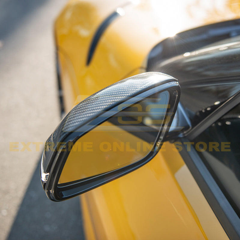 2020-Up Toyota Supra Carbon Fiber Mirror Covers image 12