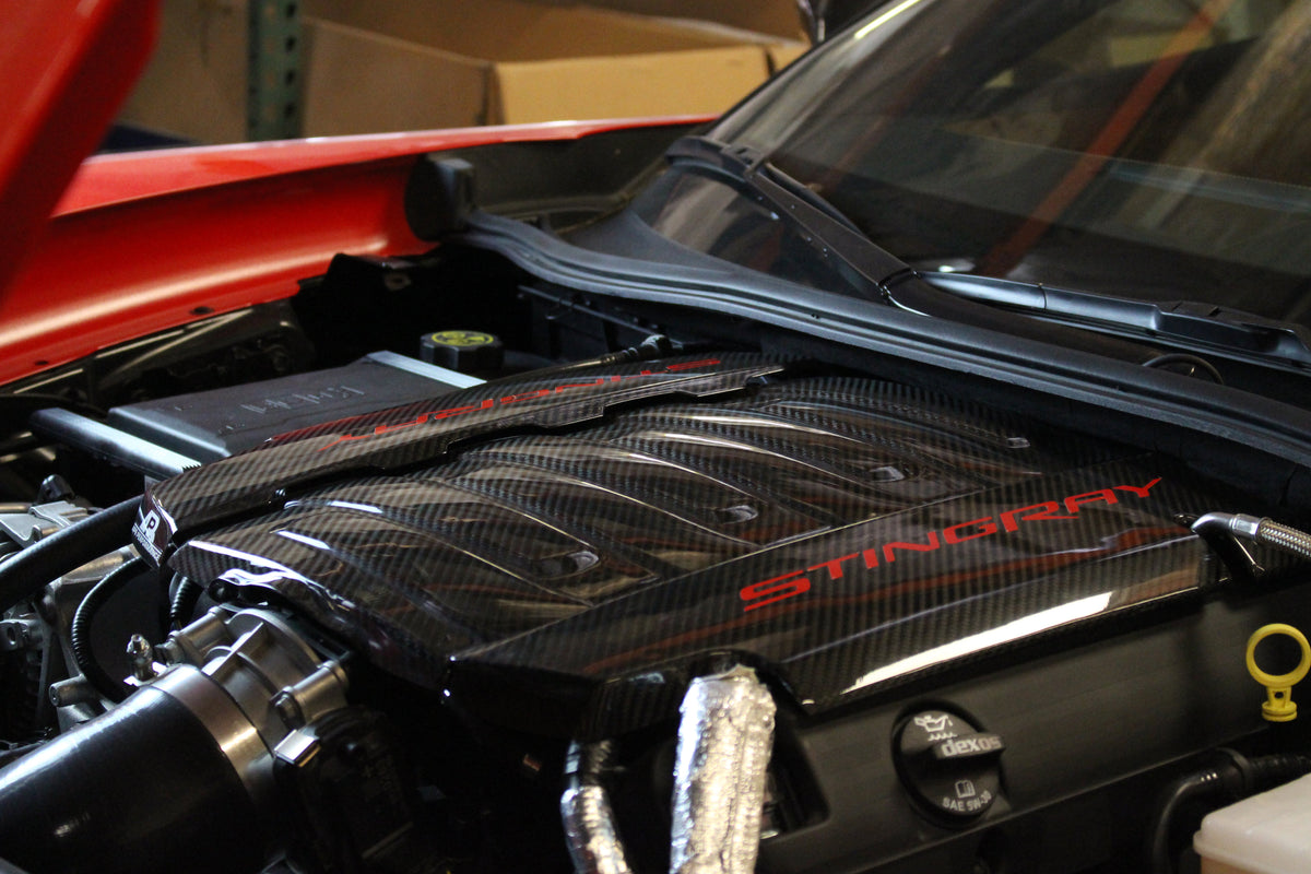 Carbon Fiber Engine Cover Package-Chevrolet C7 Corvette