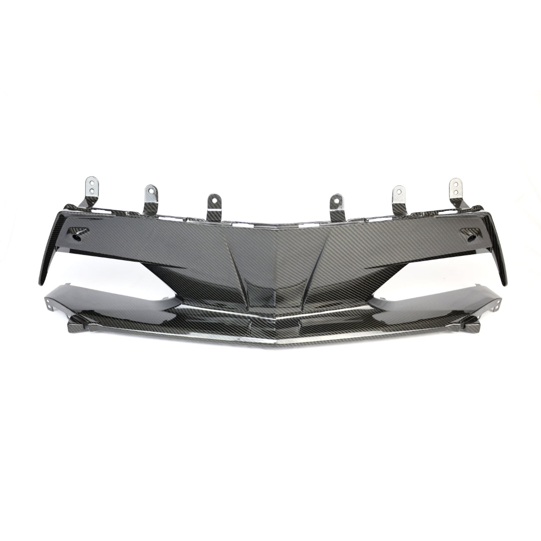 Carbon Fiber Front Bumper Center Bezel- Chevrolet C8 Corvette Stingray